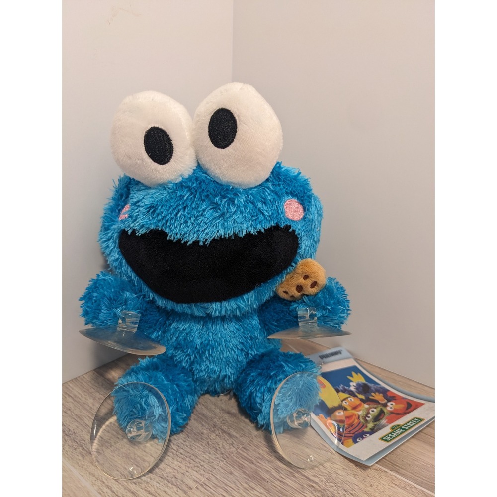 Kidrobot Phunny Sesame Street Cookie Monster‎ Plush 7 inch Blue Suction Cups NEW